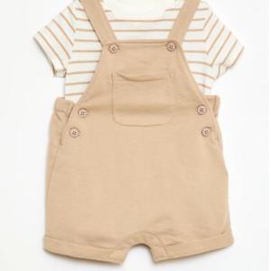 Ensemble Salopette Beige — Etikashion, mode éco-responsable