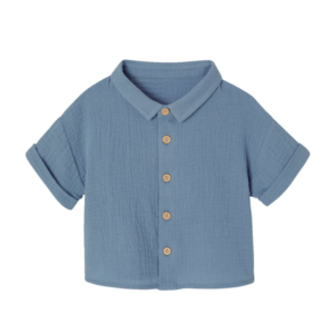 Chemise enfant en gaze de coton — Etikashion, mode éco-responsable