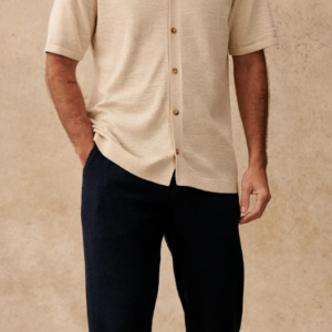 Chemise Maille Écru - Homme — Etikashion, mode éco-responsable