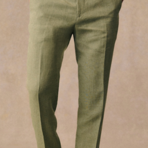 Pantalon vert chiné — Etikashion, mode éco-responsable